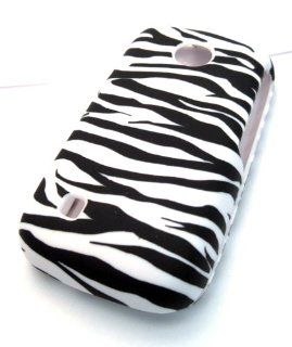 Straight Talk NET 10 LG 505c White Zebra Design HARD Case Skin Cover Protector Accessory LG 505C LG505C LG 505 C: Cell Phones & Accessories