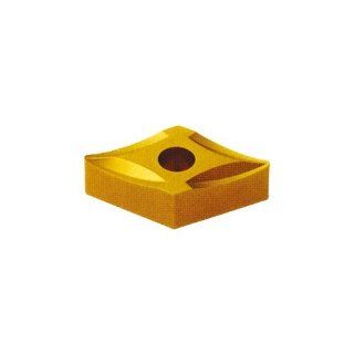Cobra Carbide 44710 Solid Carbide Turning Insert, CM02 Grade, Multilayer Coated, DPMT Style, DPMT 21.505, 3/32" Thick, 0.008" Radius (Pack of 10)