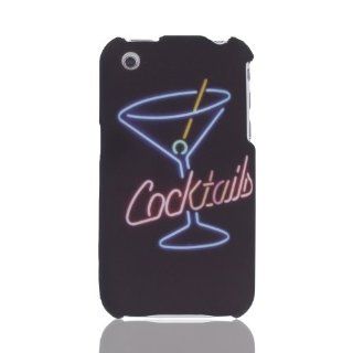 Design Cocktails Martini Bar Pub Drinks Neon Sign Art cool hard case cover for Apple iPhone 3G & 3GS: Cell Phones & Accessories