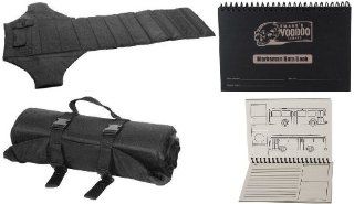 AR GEAR Tactical Stealth Black Deluxe Roll Up Long Protective Shooter's Shooting Sniper Hunting Mat + Voodoo Tactical Sniper Operations Hardcover Data Log Book Features 66 Pages of Incident Charts Information, Purpose and Recording of Rifle Data   2pc 