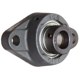 Hub City FB230URX3/4 Flange Block Mounted Bearing, 2 Bolt, Normal Duty, Relube, Eccentric Locking Collar, Narrow Inner Race, Cast Iron Housing, 3/4" Bore, 1.508" Length Through Bore, 3.531" Mounting Hole Spacing: Industrial & Scientific