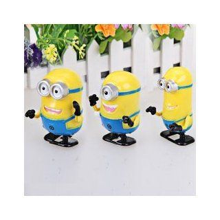 Animation Movie   Wind Up Toys Despicable Me 2 Minions The Gang Dave & Stuart & Kevin Cartoon Character Home Desk Table Shelf Decoration Collectible Birthday Gifts for Fan, Kids, Unisex Children 