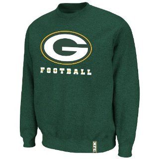 Green Bay Packers Majestic NFL Classic Heavyweight V Crew Sweatshirt   Green : Sports Fan Sweatshirts : Sports & Outdoors