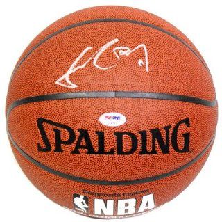YAO MING SIGNED AUTOGRAPHED SPALDING NBA BASKETBALL PSA/DNA #Q14568: Sports Collectibles