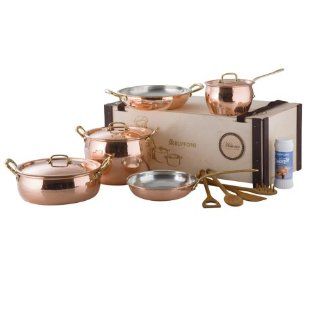 Ruffoni Historia Decor 8 Piece 3306 Copper Cookware Set in Wooden Box: Kitchen & Dining