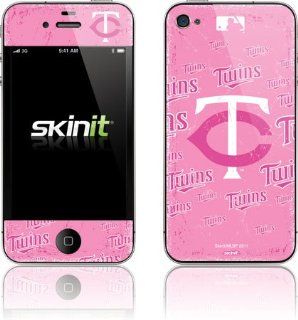MLB   Minnesota Twins   Minnesota Twins   Pink Cap Logo Blast   iPhone 4 & 4s   Skinit Skin: Electronics