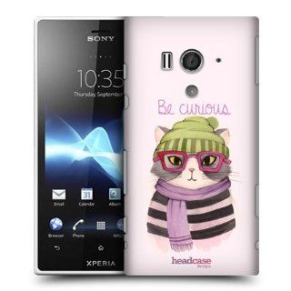 Head Case Designs Curious Hipster Animals in Watercolor Hard Back Case Cover for Sony Xperia acro S LT26W: Cell Phones & Accessories