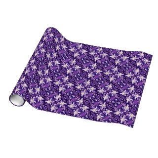 Iris Print Wrapping Paper