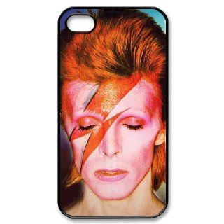 Custom David Bowie Cover Case for iPhone 4 WX1190: Cell Phones & Accessories