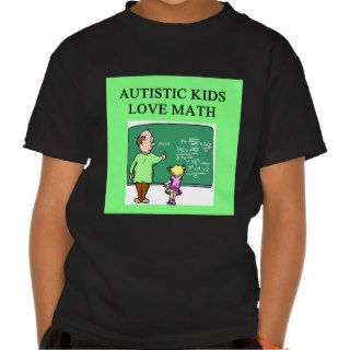 autistic kids love math t shirt
