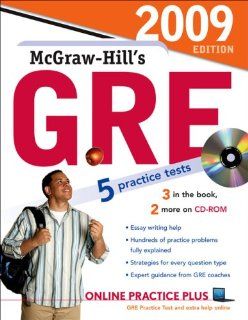 McGraw Hill's GRE with CD ROM, 2009 Edition (Mcgraw Hill's Gre (Book & CD Rom)): Steven Dulan: 9780071603072: Books