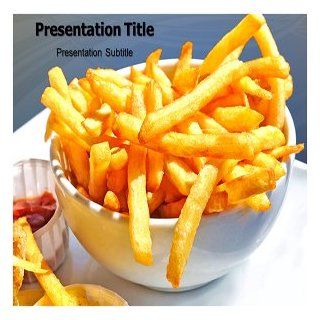 FrenchFries PowerPoint Template   French Fries PowerPoint Backgrounds: Software