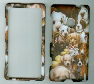 NOKIA LUMIA 521 520 T MOBILE AT&T METRO PCS PHONE CASE COVER FACEPLATE PROTECTOR HARD RUBBERIZED SNAP ON CAMO CUTE PUPPIES LOVE Cell Phones & Accessories