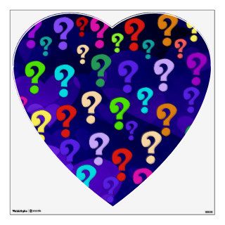 Rainbow Question Marks Wall Graphic