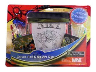 SpiderMan Deluxe Roll and Go Art Desk   Spider Man Art Set: Toys & Games