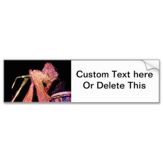 harmonica player artistic version musician bumper stickers