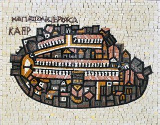 Madaba Mosaic Stone Art Hand Made   Decorative Plaques