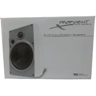 Proficient Audio Systems AW525WHT 5.25 Inch Indoor/Outdoor Speakers (White) (Discontinued by Manufacturer): Electronics