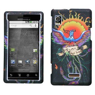 Hard Plastic Snap on Cover Fits Motorola A855 Droid Lizzo Phoenix Tattoo Verizon (does not fit Motorola A955 Droid II) Cell Phones & Accessories