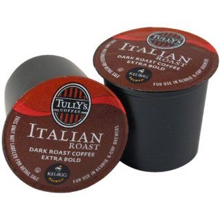 Tully's Extra Bold Italian Roast Coffee Keurig K Cups, 36 Count : Coffee Brewing Machine Cups : Grocery & Gourmet Food