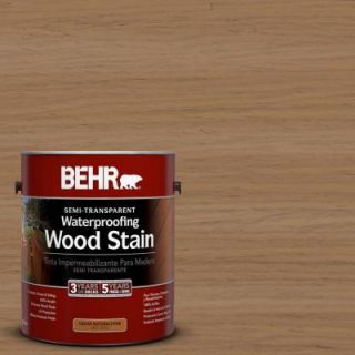 BEHR 1 gal. #ST 158 Golden Beige Semi Transparent Waterproofing Wood Stain 307701
