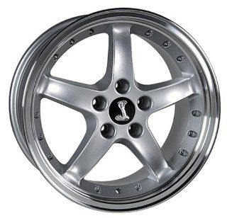 Ford Mustang Cobra Style Wheel Silver Wheels Rims 1994 1995 1996 1997 1998 1999 2000 2001 2002 2003 2004 2005 94 95 96 97 98 99 00 01 02 03 04 05: Automotive