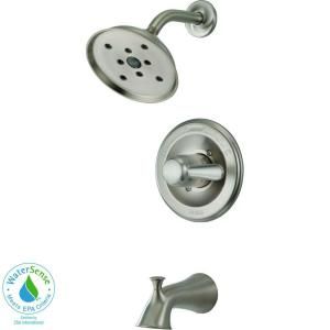Delta Lahara Single Handle 1 Spray 2.0 GPM Tub and Shower Faucet in Stainless with H2Okinetic 144938 SSH2O