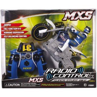 MXS RC Motorcycle   Blue (49 MHz) Toys & Games