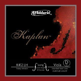 D'Addario Kaplan Viola Single D String, Long Scale, HeavyTension: Musical Instruments