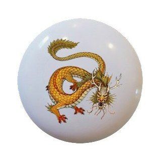 Chinese Dragon Ceramic Knobs Pulls Kitchen Drawer Cabinet Vanity Closet 536   Cabinet And Furniture Knobs