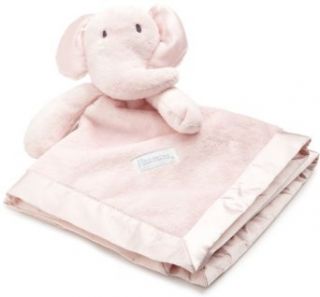 Vitamins Baby girls Newborn Elephant Satin Trim Superplush Blankie Buddy, Pink, One Size : Nursery Receiving Blankets : Baby