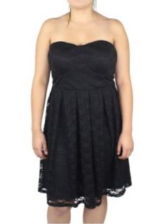 LnLClothing Strapless Lace Dress at  Womens Clothing store