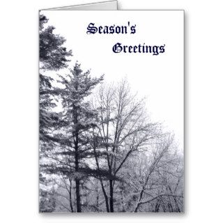 Snow covered Trees: Vertical Greeting Cards