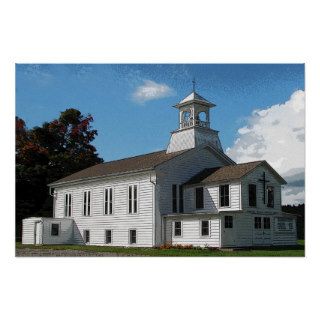 Country Church Posters