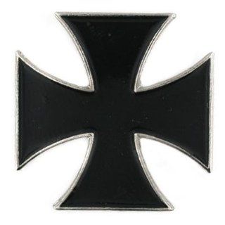 Black Iron Cross Pin: Jewelry