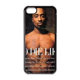Custom Tupac New Back Cover Case for iPhone 5C CLR541: Cell Phones & Accessories