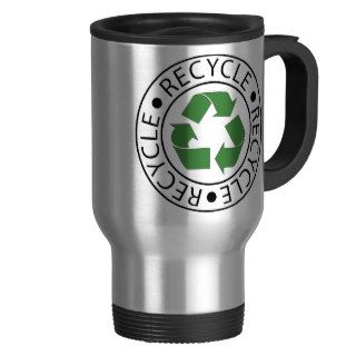 Recycle Green Center Logo Coffee Mugs
