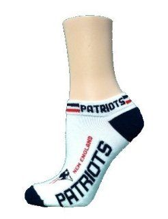 New England Patriots #529 Ankle Socks in White for Women : Sports Fan Socks : Sports & Outdoors
