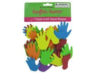 Foam craft hand and feet shapes   Pack of 48: Toys & Games