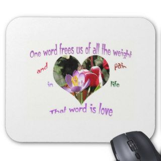 love quote mouse pad   great anniversary gift!