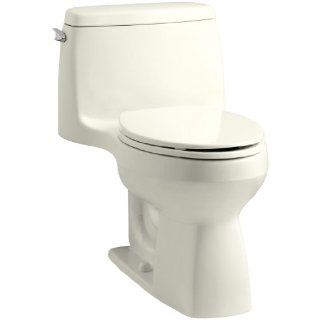 KOHLER K 3810 96 1.28 GPF Santa Rosa Comfort Height One Piece Compact Elongated Toilet, Biscuit    