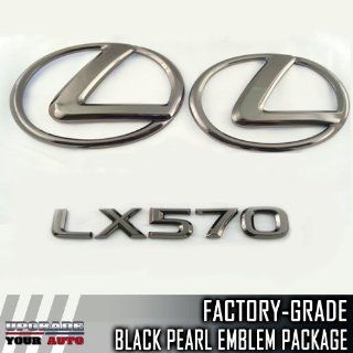 2011 2012 Lexus LX570 black pearl emblem kit: Automotive