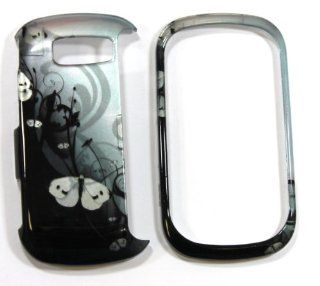 Night Butterfly LG Vn530 Octane Snap on Cell Phone Case + Microfiber Bag: Cell Phones & Accessories