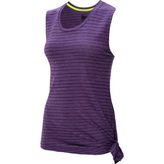 NIKE Womens Club Tie Striped Sleeveless T Shirt   Size: L/xl, Grape/violet