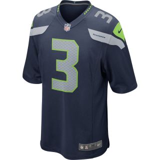 NIKE Mens Seattle Seahawks Russell Wilson Game Team Color Jersey   Size: