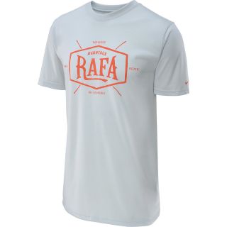 NIKE Mens Rafa Short Sleeve Tennis T Shirt   Size: Xl, Base Grey