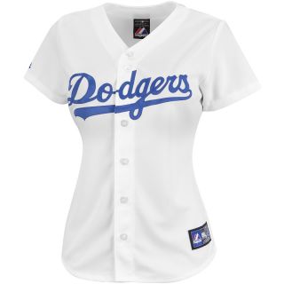 Majestic Athletic Los Angeles Dodgers Blank Womens Replica Home Jersey   Size: