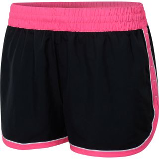 UNDER ARMOUR Womens Great Escape II Running Shorts   Size: Large, Black/pink