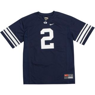 NIKE Youth BYU Cougars Game Replica Football Jersey   Size: Medium, Navy