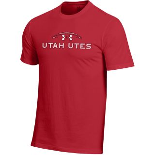 UNDER ARMOUR Youth Utah Utes Charged Cotton Short Sleeve T Shirt   Size: Xl, Red
